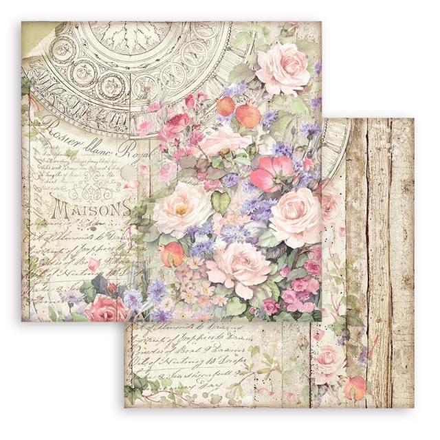 SBB846 Double Sided Single Sheet Casa Granada Flowers Maisons
