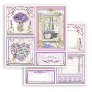 SBB849 Double Sided Single Sheet Provence Cards