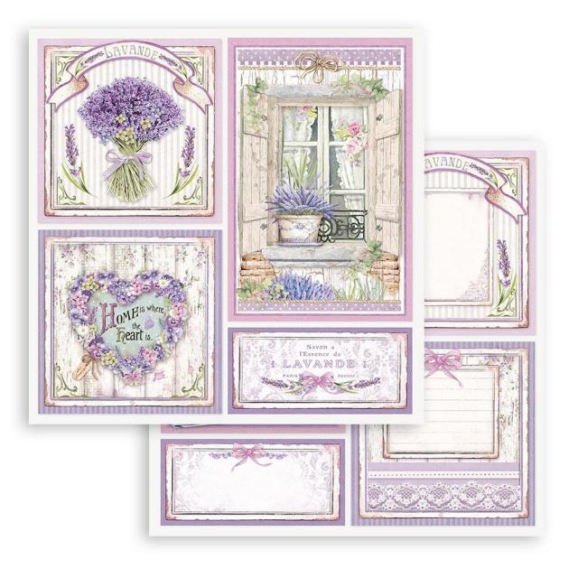 SBB849 Double Sided Single Sheet Provence Cards