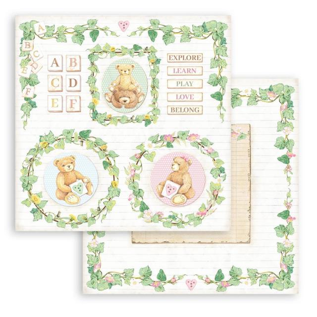 SBB858 Double Sided Single Sheet DayDream Bear