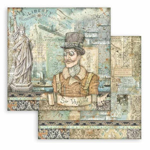 SBB876 Double Sided Single Sheet Sir Vagabond Aviator Statue of Liberty