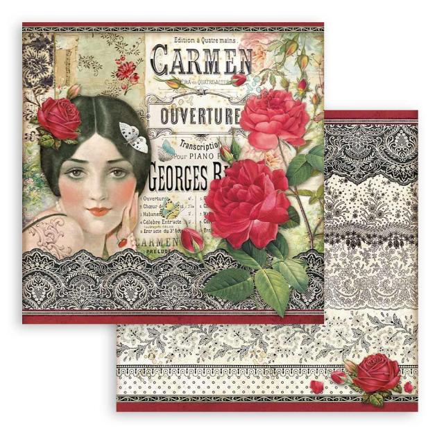 SBB884 Double Sided Single Sheet Desire Carmen