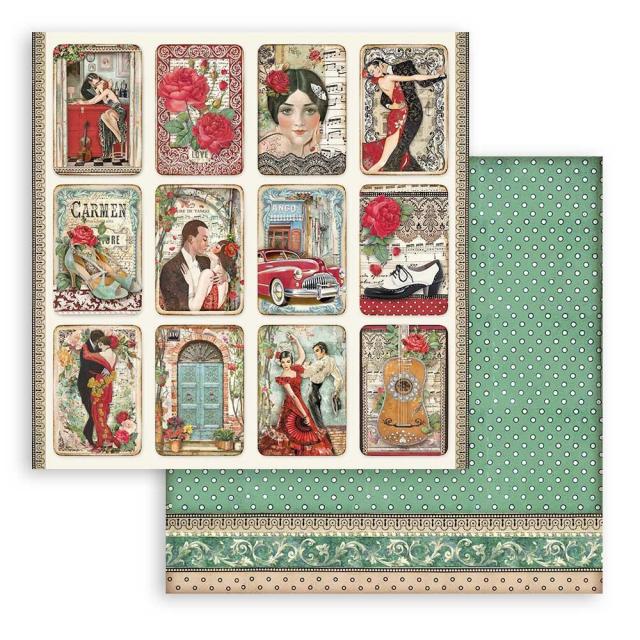 SBB889 Double Sided Single Sheet Desire Small Cards