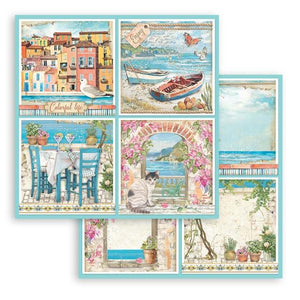 SBB913 Double Sided Single Sheet Blue Dream 4 Cards