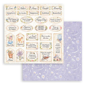 SBB916 Double Sided Single Sheet Create Happiness Welcome Home Labels