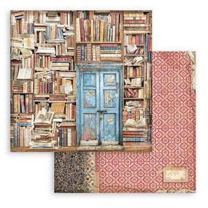 SBB923 Double Sided Single Sheet Vintage Library Door