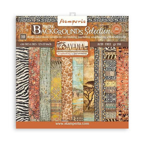 SBBL109 Paper Pad (12"x12") Savana Backgrounds