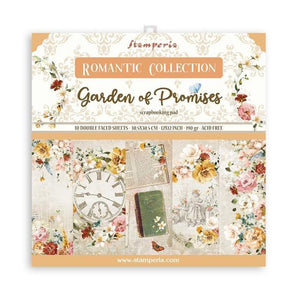 SBBL110 Paper Pad (12"x12") Romantic Garden of Promises