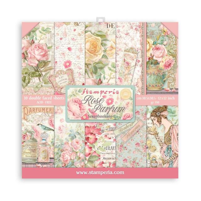 SBBL125 Paper Pad (12"x12") Rose Parfum