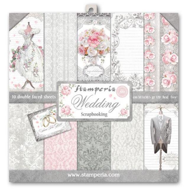 SBBL18 Paper Pad (12"x12") Wedding