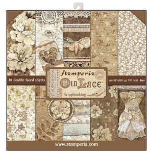 SBBL32 Paper Pad (12"x12") Old Lace