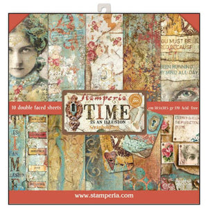 SBBL33 Paper Pad (12"x12") Time is an Illusion