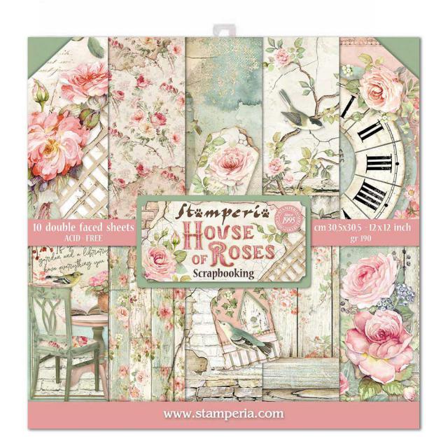 SBBL66 Paper Pad (12"x12") House of Roses
