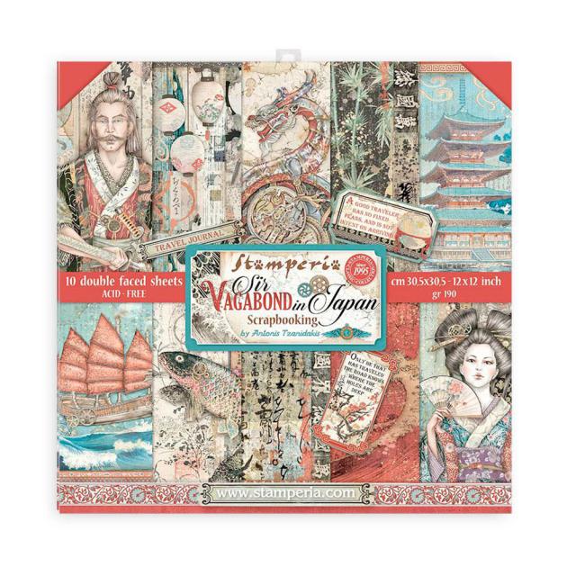SBBS47 Paper Pad  (8"x8") Sir Vagabond in Japan