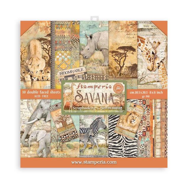 SBBS57 Paper Pad  (8"x8") Savana