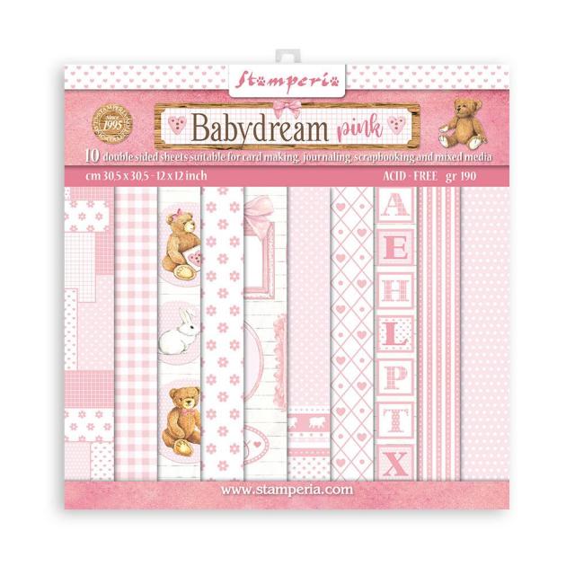 SBBS58 Paper Pad  (8"x8") Babydream Pink