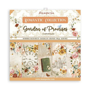 SBBS59 Paper Pad  (8"x8") Romantic Garden of Promises