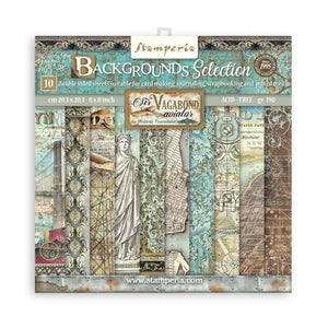 SBBS63 Paper Pad  (8"x8") Sir Vagabond Aviator Backgrounds