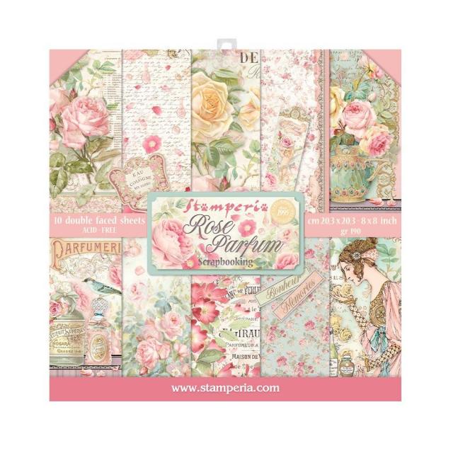 SBBS73 Paper Pad  (8"x8") Rose Parfum