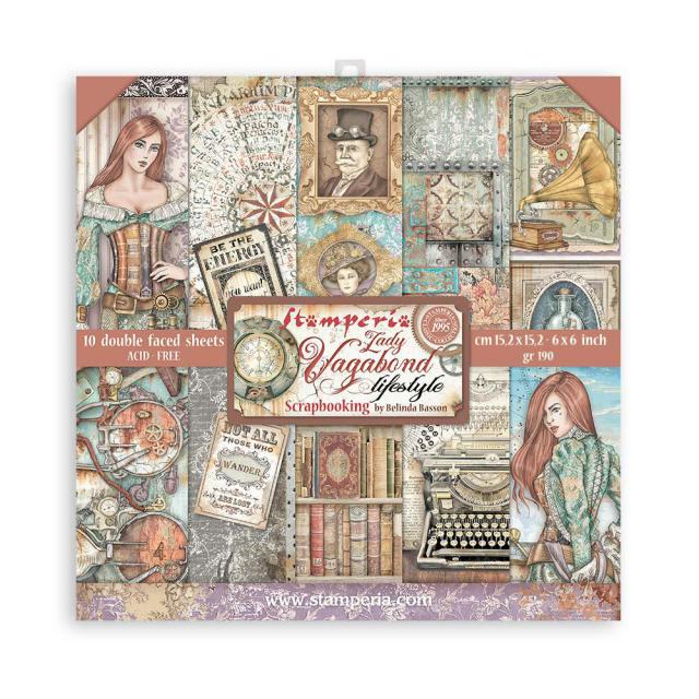 SBBXS10 Paper Pad  (6"x6") Lady Vagabond Lifestyle