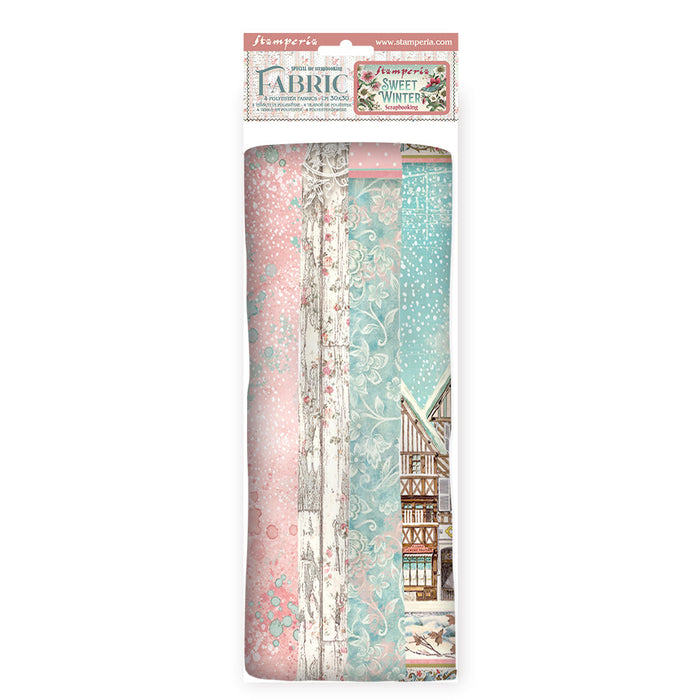 SBPLT07 Sweet Winter  Pack of 4 Sheets Fabric 30 x 30