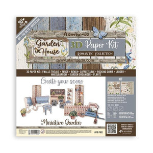 SBPOP10 3D Paper Kit Romantic Garden House