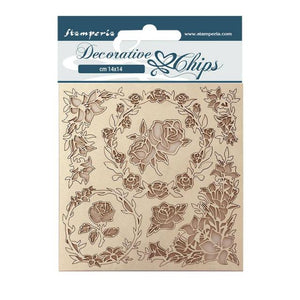 SCB111 Decorative Chips 14 x 14cm Casa Granada Roses