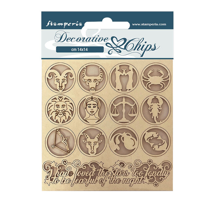 SCB114 Decorative Chips 14 x 14cm Alchemy Symbols