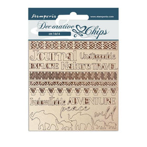 SCB129 Decorative Chips 14 x 14cm Savana Adventure