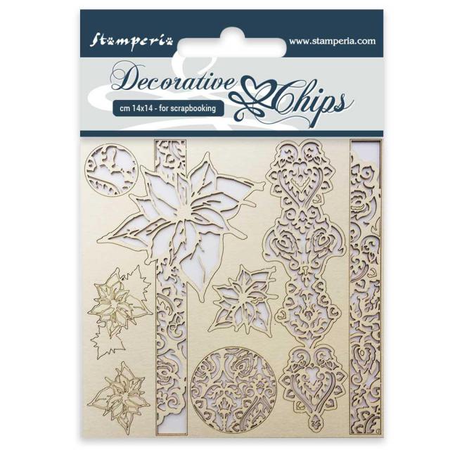 SCB18 Decorative Chips 14 x 14cm Winter