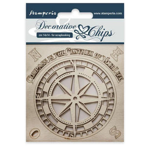 SCB29 Decorative Chips 14 x 14cm Compass
