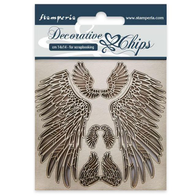 SCB30 Decorative Chips 14 x 14cm Wings