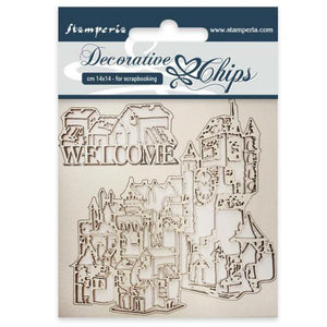 SCB31 Decorative Chips 14 x 14cm Welcome