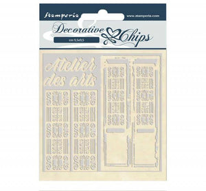 SCB48 Decorative Chips 14 x 14cm Atelier des Arts Door