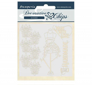 SCB52 Decorative Chips 14 x 14cm Romantic Threads Couture
