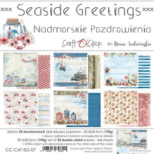 Seaside Greetings 6 x 6 Double Sided