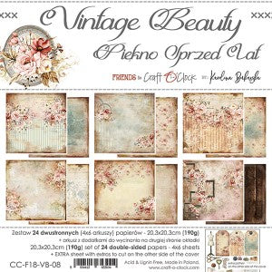 Vintage Beauty 8 x 8 Double Sided
