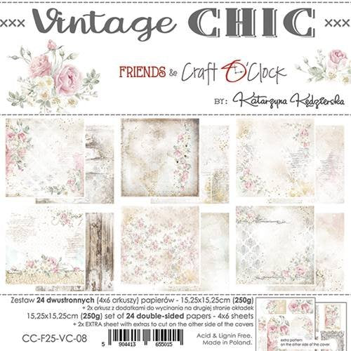 Vintage Chic 8 x 8 Double Sided