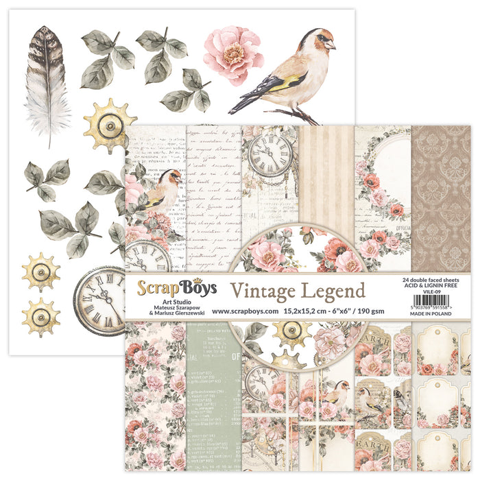 Vintage Legend 6x6 Double Sided Pad