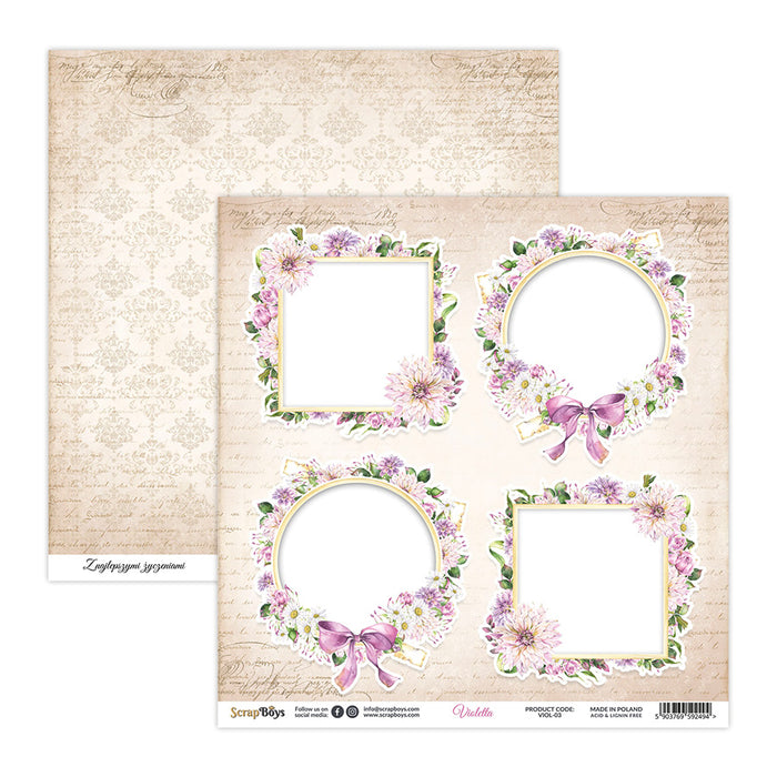 Violetta 03 Double Sided 12 x 12