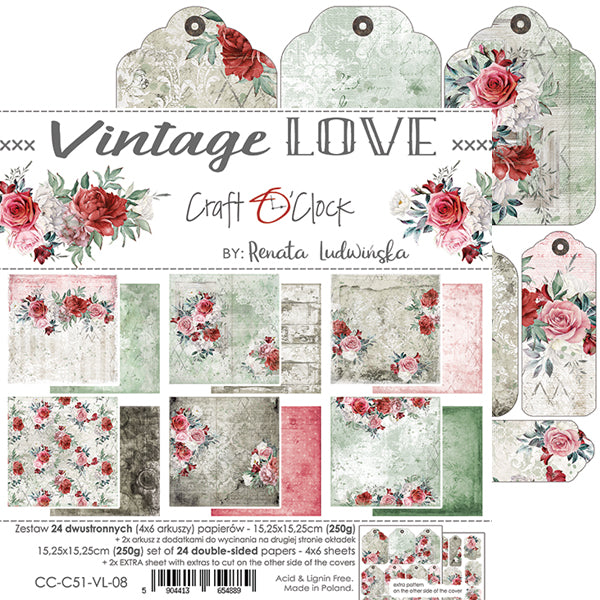 Vintage Love 12 x 12 Double Sided