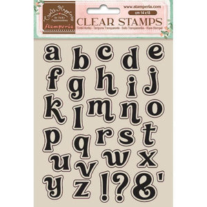 WTK159  Clear Stamp 14x18 Create Happiness Alphabet