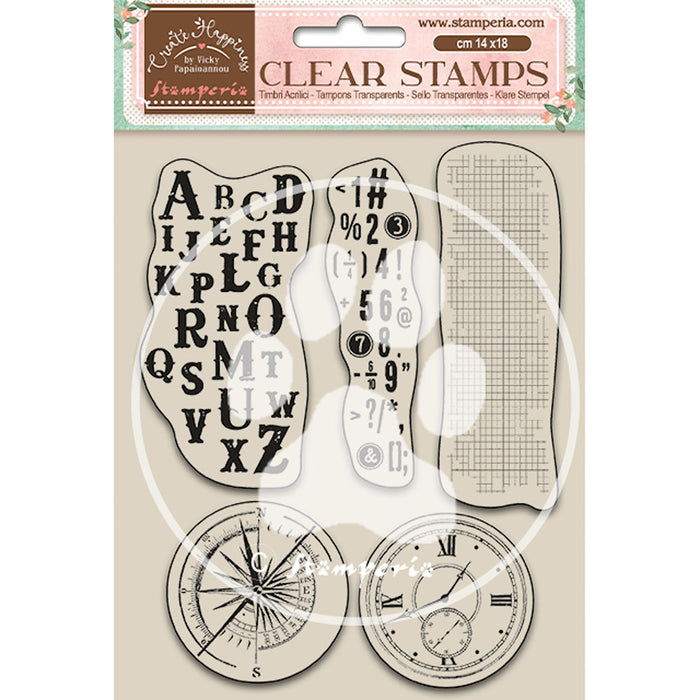 WTK163  Clear Stamp 14x18 Create Alphabet and Numbers