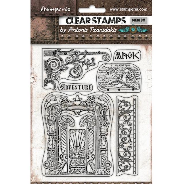 WTK168  Clear Stamp 14x18 Magic Forest Adventure