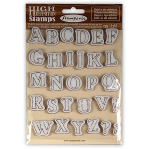 WTKCC159 HD Natural Rubber Stamp 14x18 Alphabet