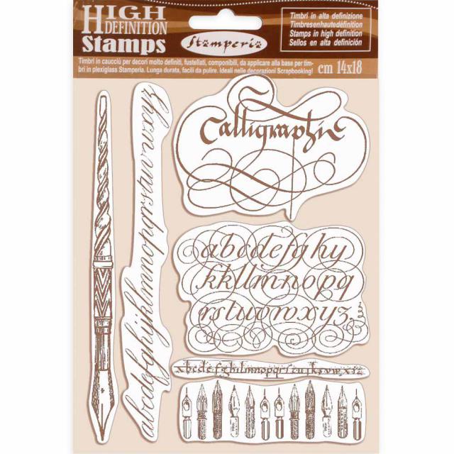 WTKCC187 HD Natural Rubber Stamp 14x18 Calligraphy