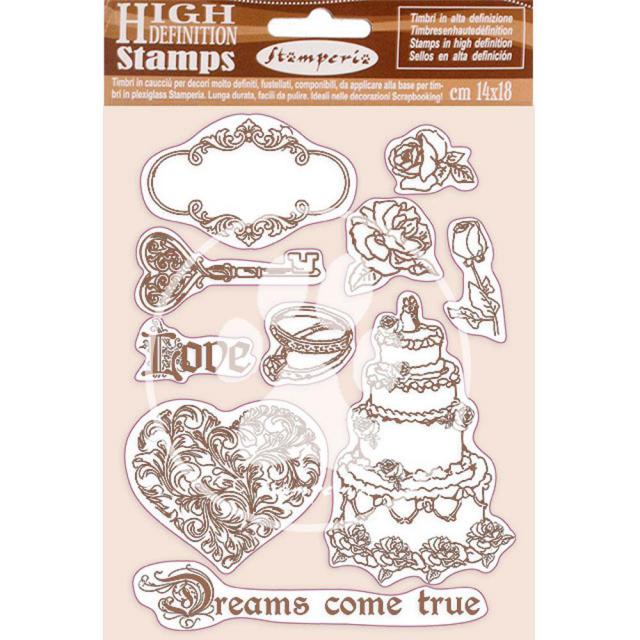 WTKCC202 HD Natural Rubber Stamp 14x18 Sleeping Beauty Dreams Come True