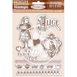 WTKCC203 HD Natural Rubber Stamp 14x18 Happy Birthday Alice