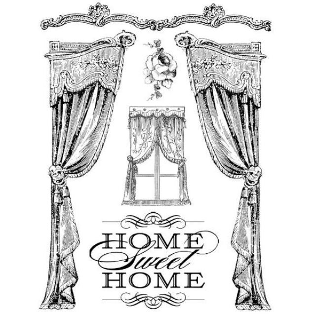 WTKCC20 HD Natural Rubber Stamp 14x18 Home Sweet Home