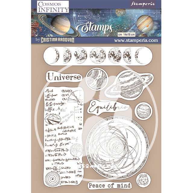 WTKCC218 HD Natural Rubber Stamp 14x18 Cosmos Infinity Universe